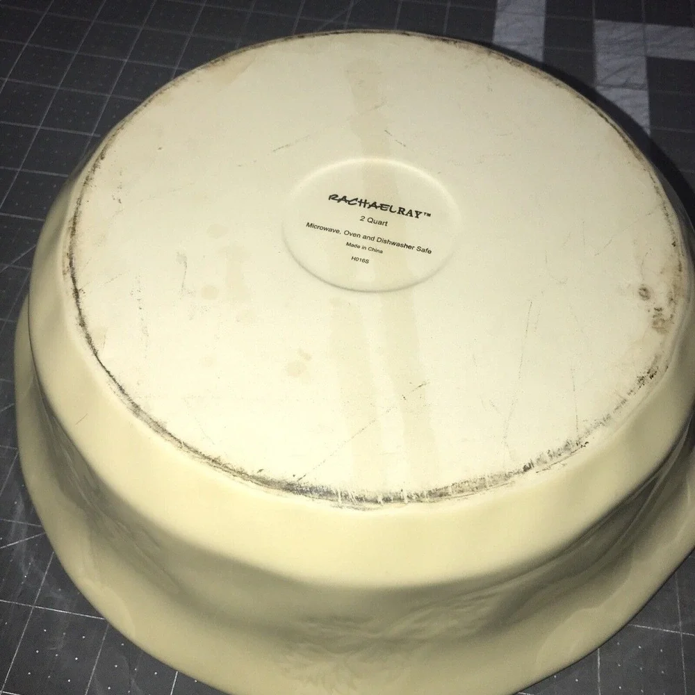 Rachael Ray Cucina Stoneware Casserole Dish Lid 2‎ QT Beige 4